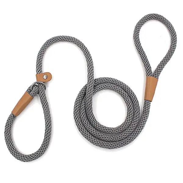 6ft gray slip leash