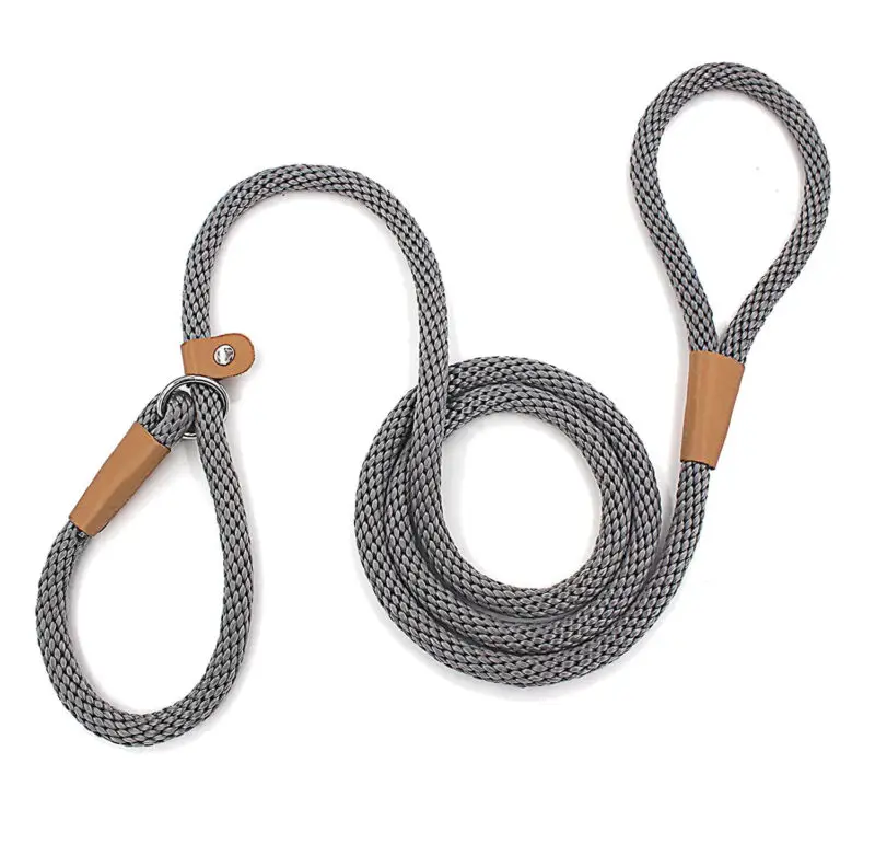 6ft gray slip leash